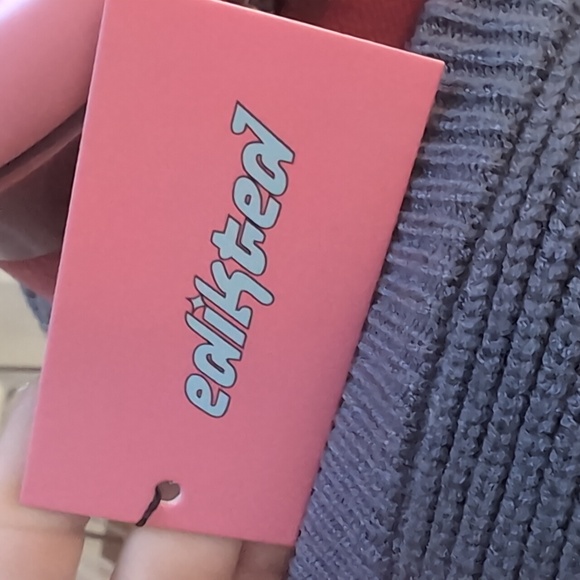 New Edikted Chunky Oversized Sweater Hoodie Cozy Baggy Warm - Picture 4 of 8